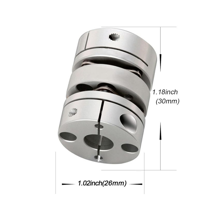 Gnd Flexible Shaft Coupling 6 to 6mm Diameter 26mm Length 35mm for Printing Machine Servo Electric Motor(6x6) - Image 2